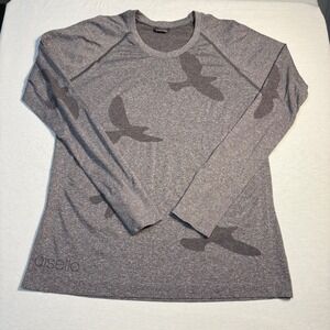 Oiselle Flyte Long Sleeve Top Grey XL Excellent